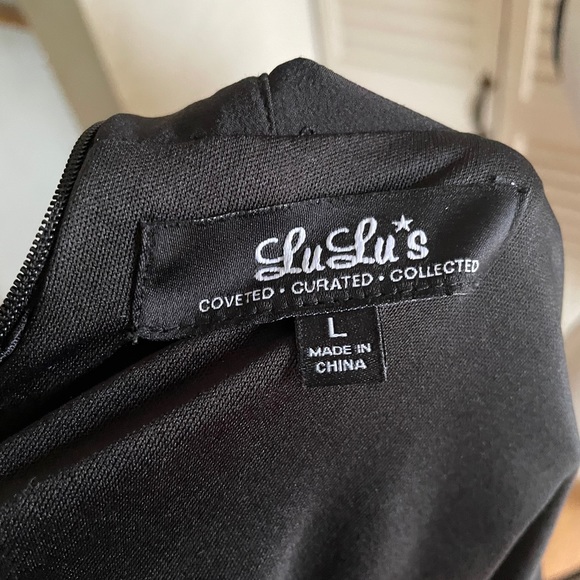 Lulus Black Fit & Flare Mini Dress - Picture 6 of 7